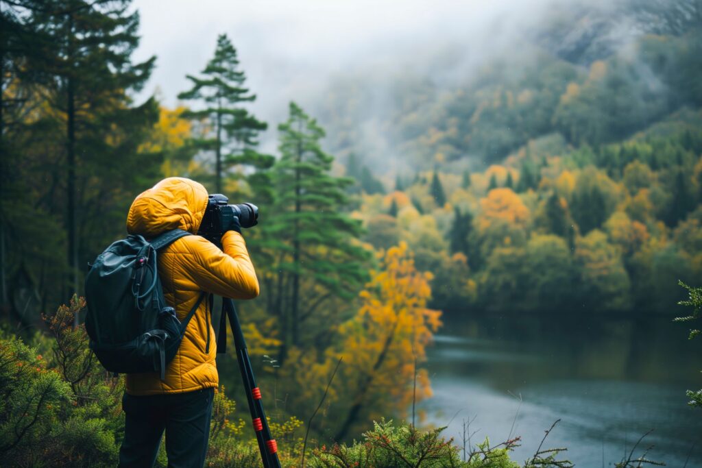 Fotograf in der Natur